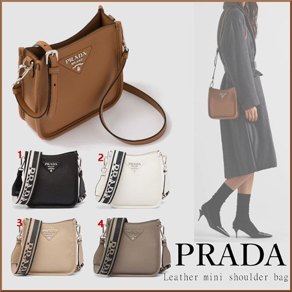 お早めに★プラダ*Leather mini shoulder ミニショルダーバッグ 1BH191_2DKV_F0572_V_3OO