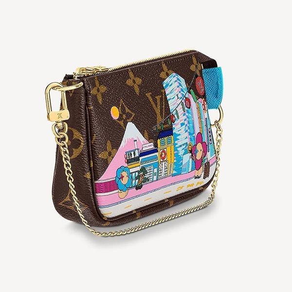 ルイヴィトン ミニ 財布 ポシェット アクセソワール 偽物 3色 M81633