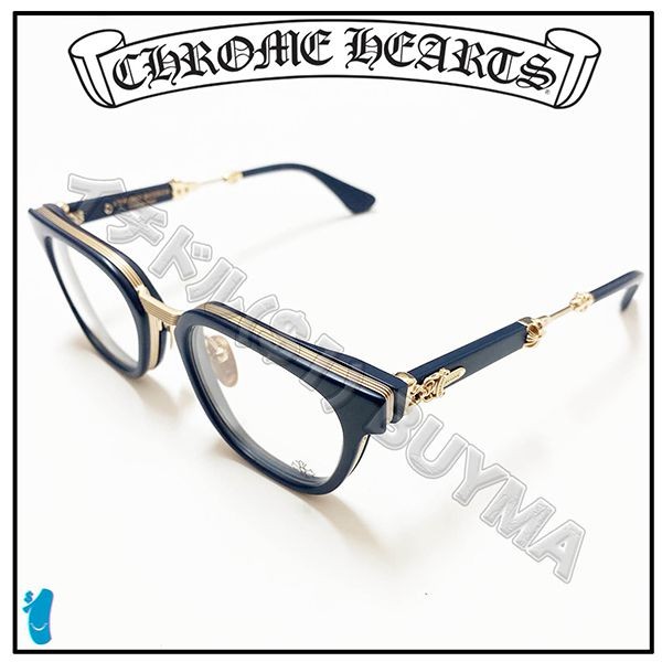クロムハーツ メガネ コピーDUCK BUTTER ダックバター NAVY GOLD 眼鏡