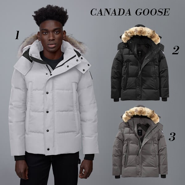 CANADA GOOSE 偽物 人気!ウィンダムパーカ◆ブラックレーベル 3色