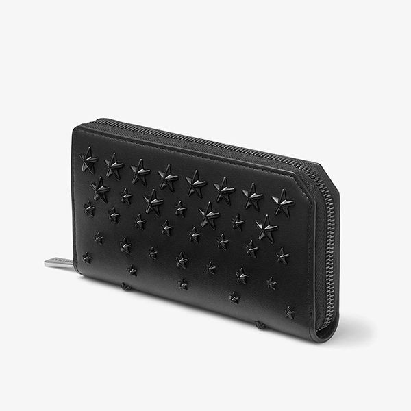 ジミー チュウ スーパー コピー 財布 スタースタッズ付 長財布 カーフレザー CARNABYSAOR