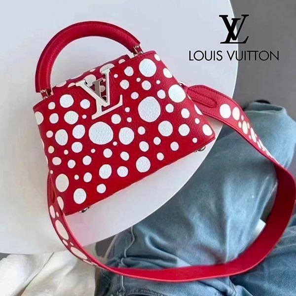 草間彌生 ルイヴィトン LV × YK カプシーヌ MINI コピー M21692