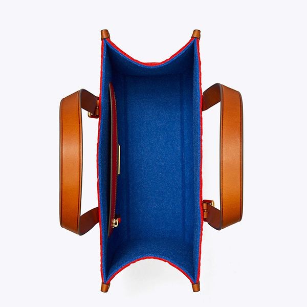 おすすめ【トリーバーチ 偽物】スモール T モノグラム 刺しゅう ラビット トートバッグ 143382