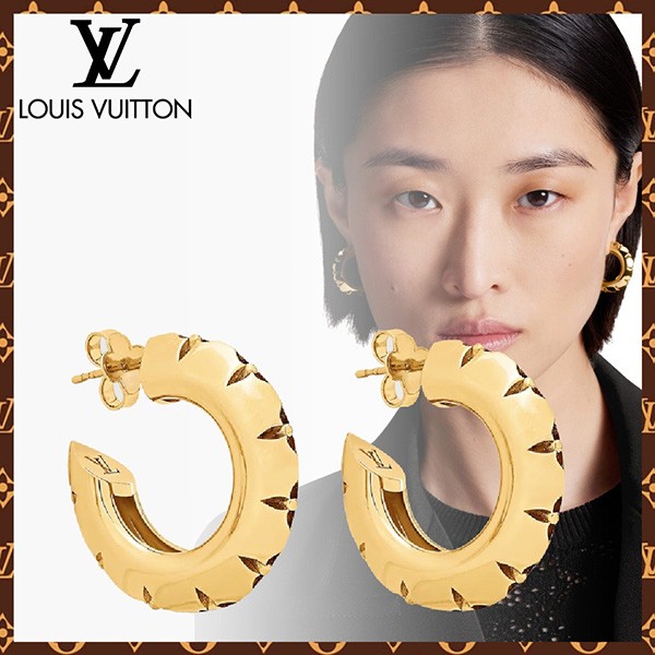 ルイヴィトン*ブックル ドレイユ・LV クラウン ピアス コピー M01272