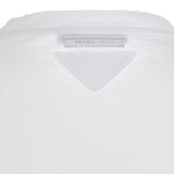 超希少!プラダ エンボス ロゴ コットン Tシャツ コピー 35838R_124R