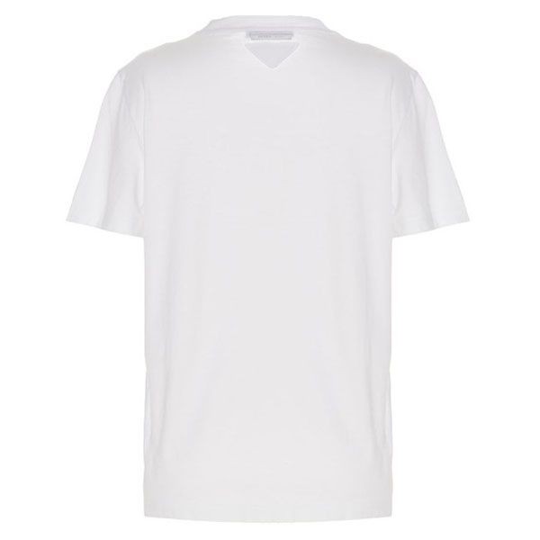 超希少!プラダ エンボス ロゴ コットン Tシャツ コピー 35838R_124R