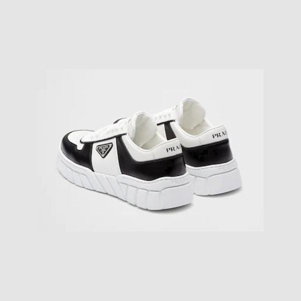 口コミで高評価！プラダ メンズレザースニーカー コピー Leather sneakers送料込