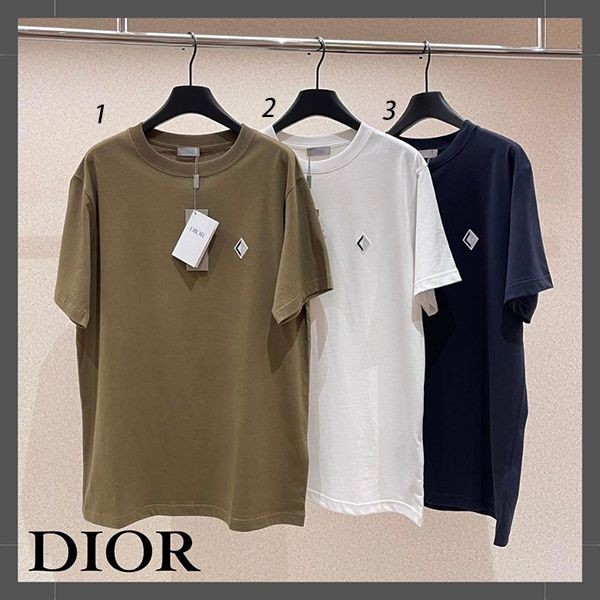 おすすめディオール CD DIAMOND Tシャツ 偽物 コットンジャージー 3色 393J696H0677_C088