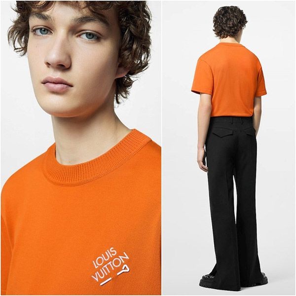 ルイヴィトン エンブロイダードシグネチャークルーネック Tシャツ 偽物 5色 1AA72O