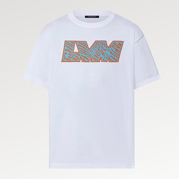 ルイヴィトン tシャツ 激安 偽物 コットンクルーネック Tシャツ パロディ 1ABJ8E
