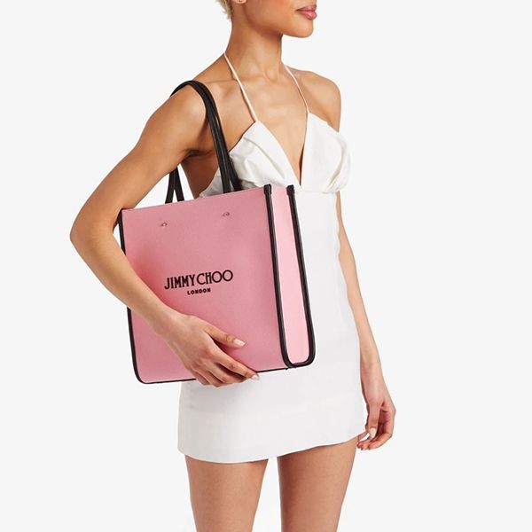お早めに★ジミーチュウ N/S Tote M キャンバス トートバッグ 偽物 2色 NSTOTEMCZM