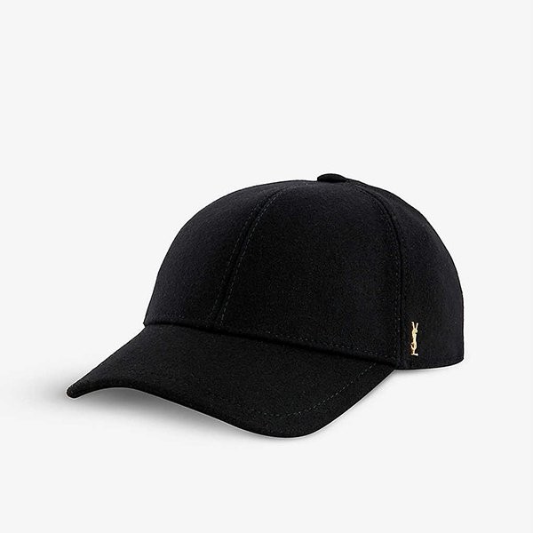 【サンローラン】YSL ベースボールキャップ 偽物(フェルト)