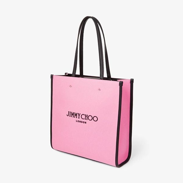 お早めに★ジミーチュウ N/S Tote M キャンバス トートバッグ 偽物 2色 NSTOTEMCZM