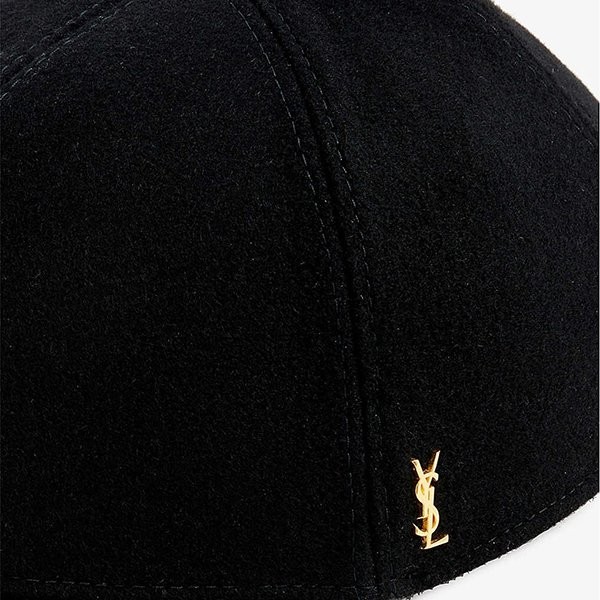 【サンローラン】YSL ベースボールキャップ 偽物(フェルト)