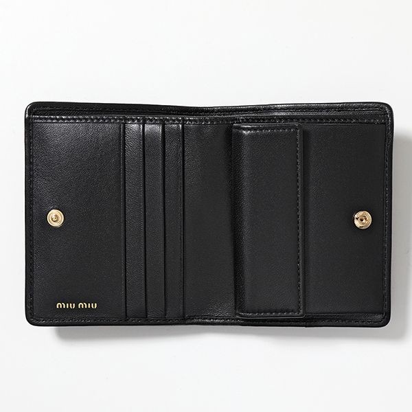 口コミで高評価!ミュウミュウ 二つ折り財布 偽物 5MV204 2FPP MATELASSE レザー