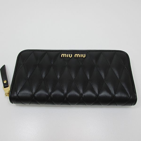 ミュウミュウ★キルティングレザー長財布 コピー