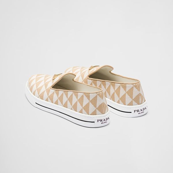 2023ブランド[プラダ]スリッポンシューズ 偽物 Embroidered fabric Slip-onShoes