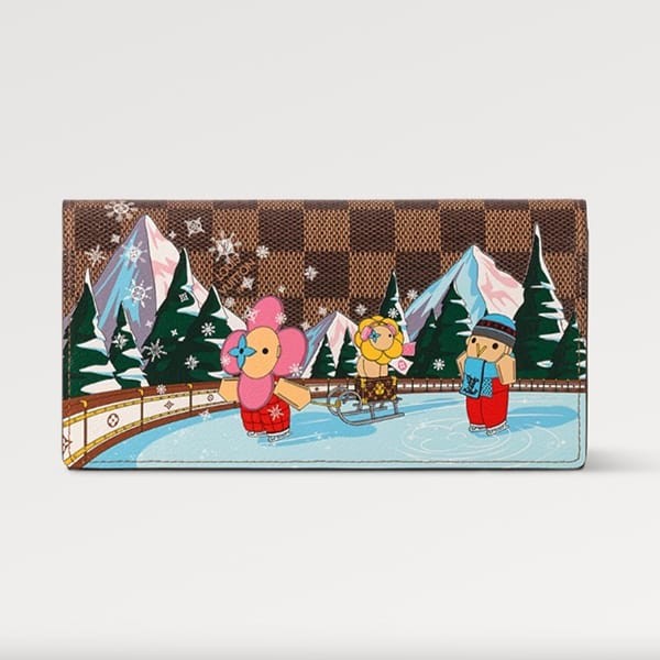 限定希少☆クリスマス限定 ルイヴィトン ポルトフォイユ サラ NM 偽物 長財布 N40722