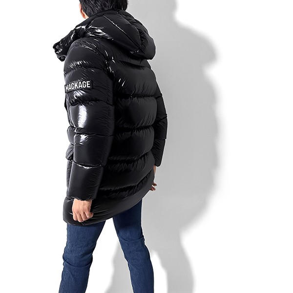 MACKAGE 偽物 ブラック ダウンジャケット ケンドリック