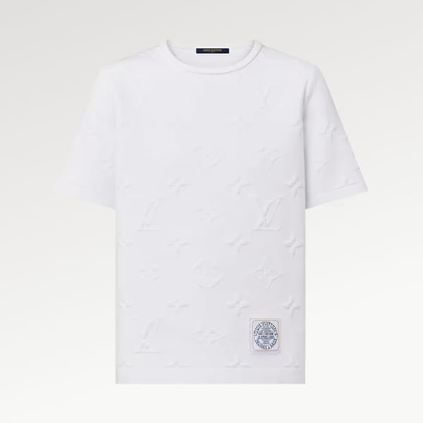 ルイヴィトン 3D モノグラム Tシャツ 偽物 2色 1AC0VD