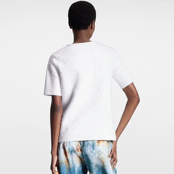 ルイヴィトン 3D モノグラム Tシャツ 偽物 2色 1AC0VD