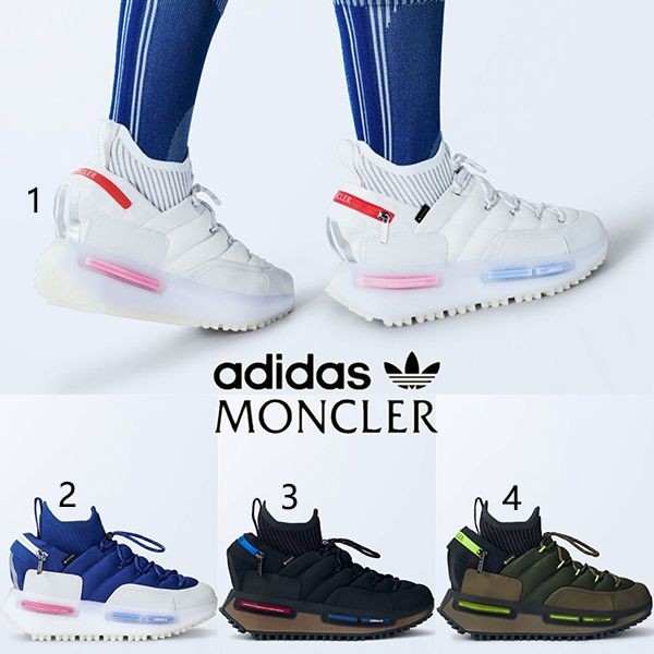 【モンクレール×アディダス 偽物】NMD ランニング スニーカー 最新のコラボ!I209S4M0