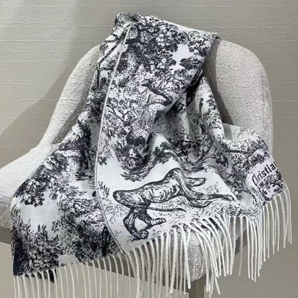確保済み!ディオール トワル ドゥ ジュイ カシミア マフラー 偽物 2色 41JOU215I159_C540