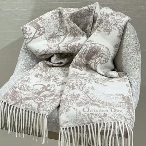 確保済み!ディオール トワル ドゥ ジュイ カシミア マフラー 偽物 2色 41JOU215I159_C540