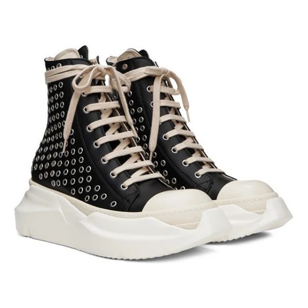限定希少☆[リックオウエンス]ブラック Abstract スニーカー コピーrc11151