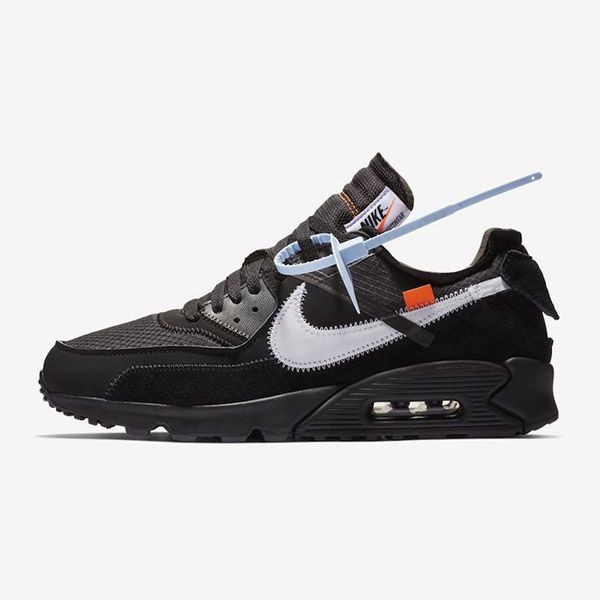 Off-White x ナイキ コピーAIR MAX 90 "BLACK" オフホワイト AA7293-001