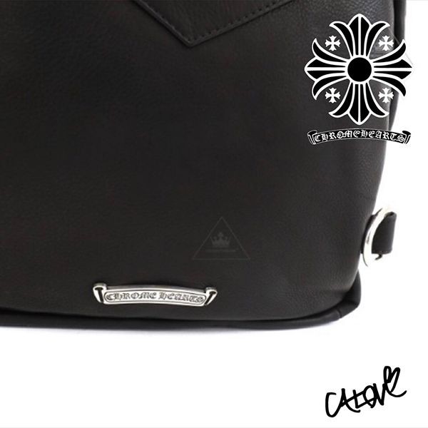 クロムハーツ スーパーコピー【Back to School】CHハート◆レザーバックパック・BLK12159