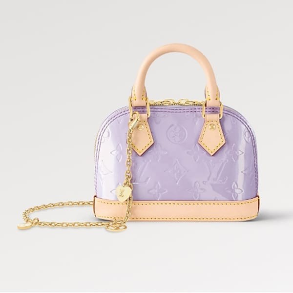 ルイヴィトン LV ナノ アルマ ヴェルニ 偽物 ショルダーバッグ M82974