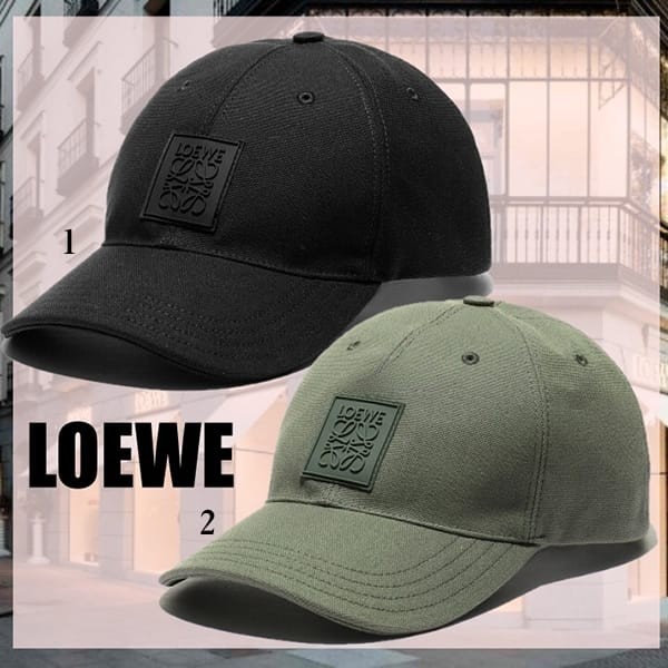 ロエベ 偽物 patch cap in canvas ベースボールキャップ 2色 lyw3213