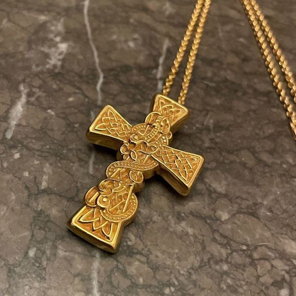 クロムハーツ 22K 偽物ケルティック XS ペンダント ネックレスch03202
