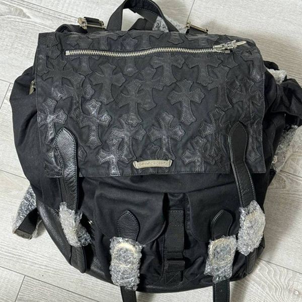 クロムハーツ モトバックパック セメタリーパッチ 偽物 BACKPACK WAXED 030818