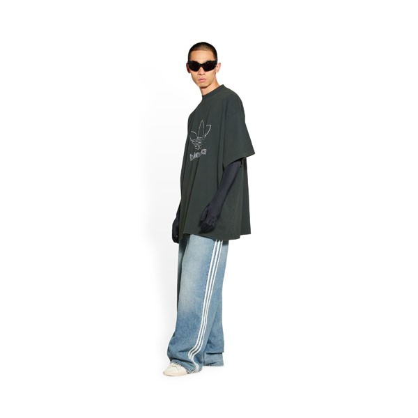 バレンシアガ アディダス tシャツ 偽物 激安 コラボ トレフォイル 723976TNVN