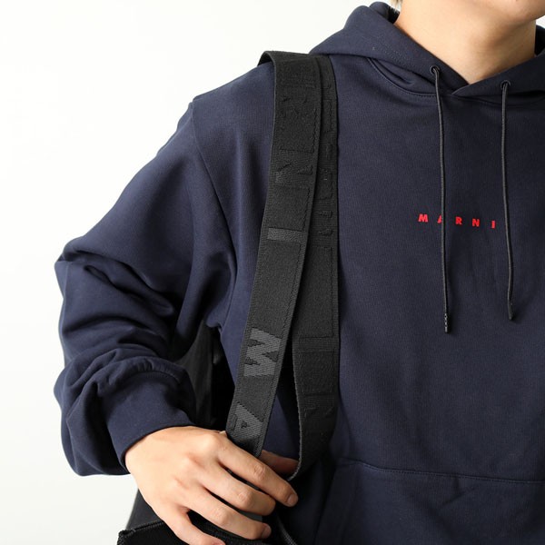 マルニ 偽物 トートバッグ コピー ロゴキャンバス コットン 2WAY BEY SHMQ0053U2