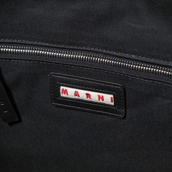 マルニ 偽物 トートバッグ コピー ロゴキャンバス コットン 2WAY BEY SHMQ0053U2