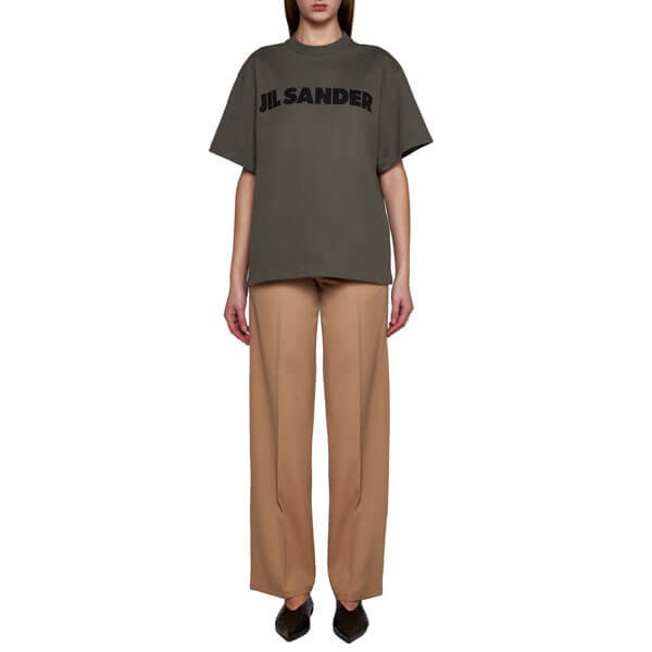 ジルサンダー tシャツ 偽物 ロゴプリント ロゴT コピー JSMS707045-MS248708