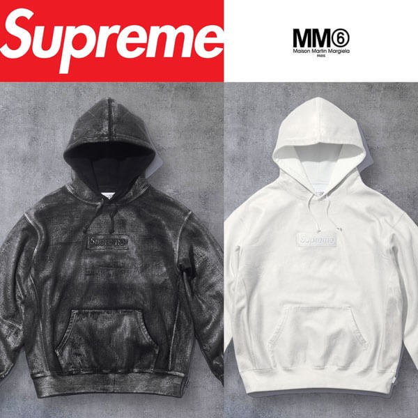 【Supreme x MM6 Maison Margiela】ボックスロゴ フーディー スーパーコピー