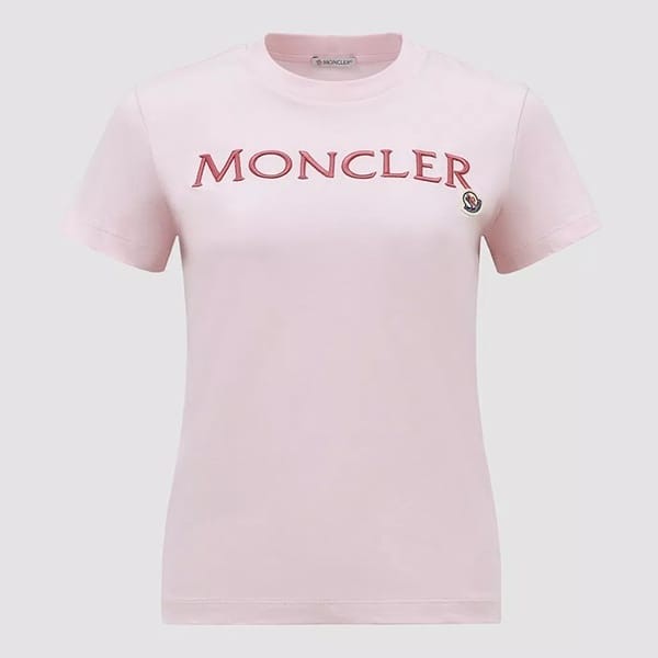 モンクレール 刺繍ロゴ コットン Tシャツ n級品 7色 J10938C00006829HP50B