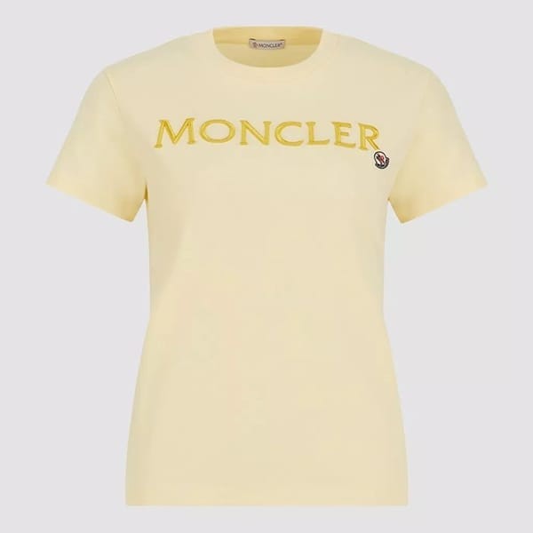 モンクレール 刺繍ロゴ コットン Tシャツ n級品 7色 J10938C00006829HP50B