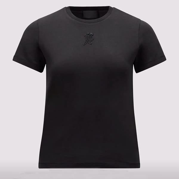 モンクレール コットンジャージ製ロゴ刺繍Tシャツ半袖 偽物 3色 J10938C00019M392603D