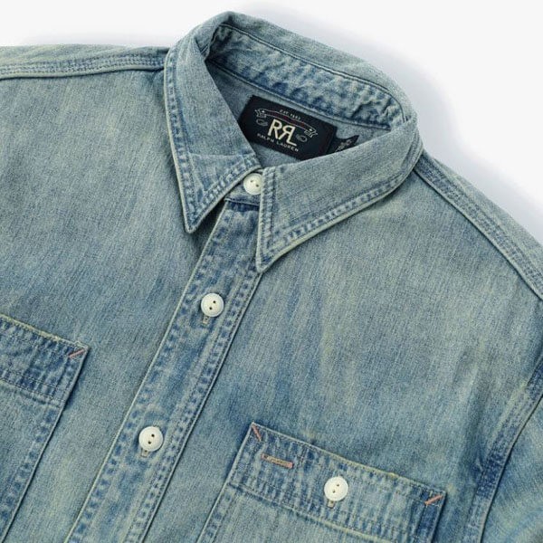 人気 ロンハーマン スーパーコピー Double RL Work Shirt 長袖デニムシャツ