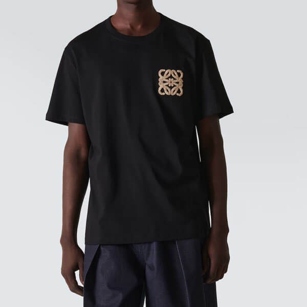 ロエベ 偽物 リラックスフィット アナグラム コットンTシャツ スーパーコピー
