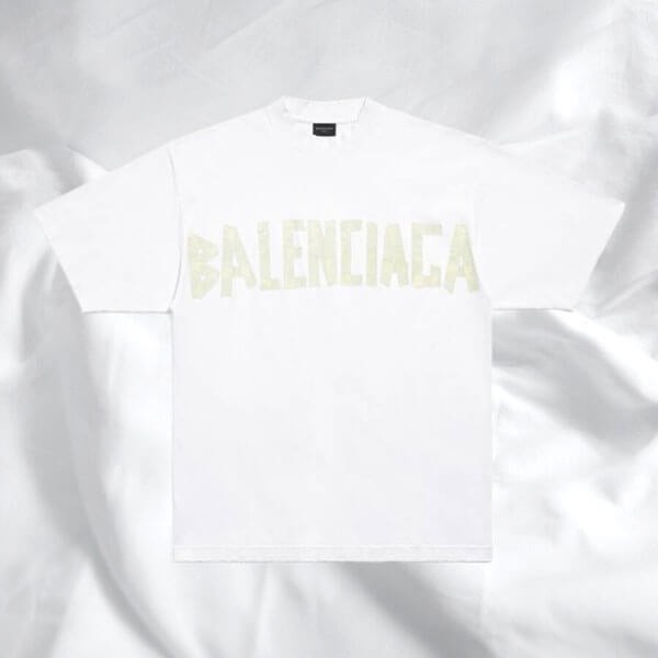 バレンシアガ Tシャツ 偽物 Tape Type ミディアムフィット