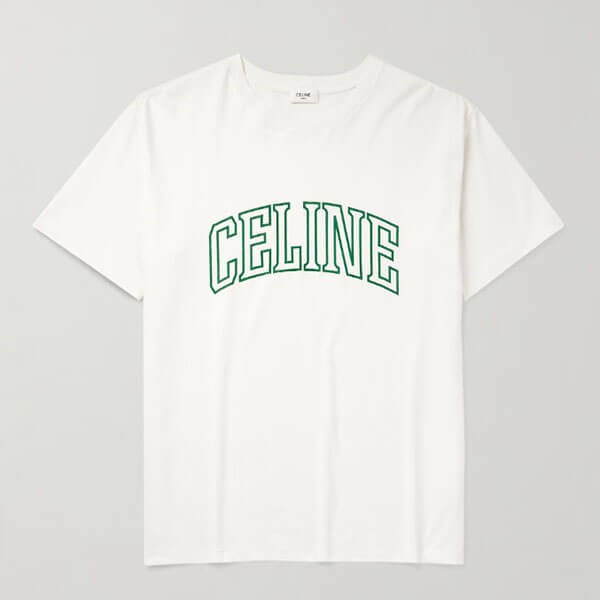 セリーヌ ルーズ Tシャツ 偽物 コットンジャージー ロゴ 2X60L671Q38YG