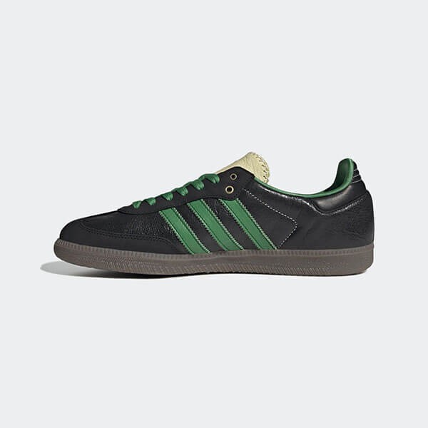 ウェールズボナー サンバ 偽物 Adidas Wales Bonner Samba Black Green S42590