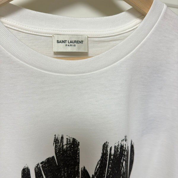 サンローラン ハートコットンTシャツ 半袖