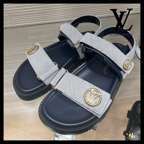 ルイヴィトン 偽物 LV サンセット・ライン サンダル 1ACS58